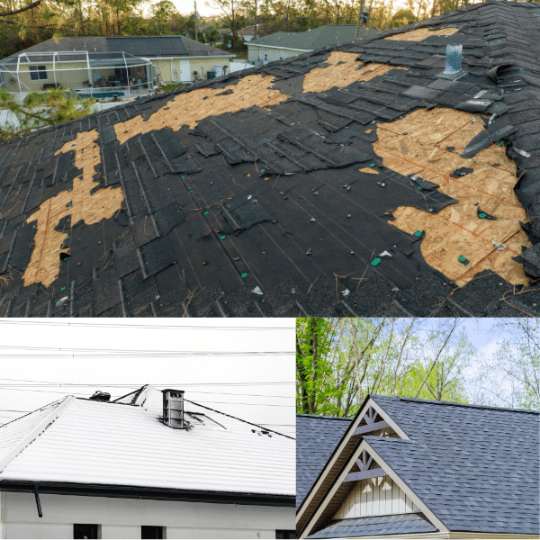 Utah home roof exposed to snow and sun showing climate effects